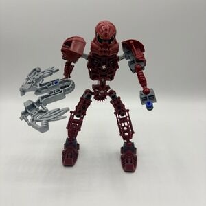 Lego Bionicle Toa Vakama 8601 Metru Nui Fire Action Figure Red NO DISC Canister